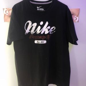 Distressed nike tee
